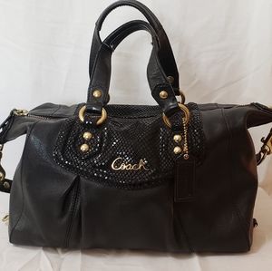 COACH Ashley leather satchel